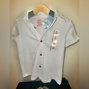 Cat & Jack Classic White Button Down Shirt